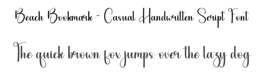 Beach Bookmark – Casual Handwritten Script Font by andikastudio — Script Handwritten Font