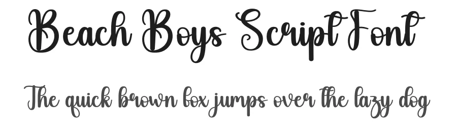 Beach Boys Script Font by andikastudio — Script Handwritten Font