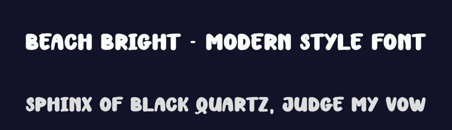 Beach Bright – Modern Style Font by andikastudio — Display Font — thumbnail 2