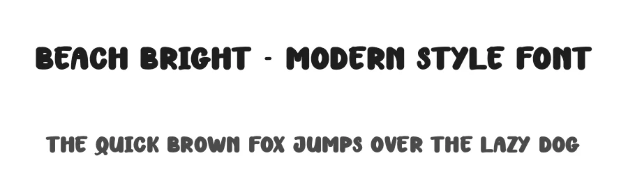 Beach Bright – Modern Style Font by andikastudio — Display Font