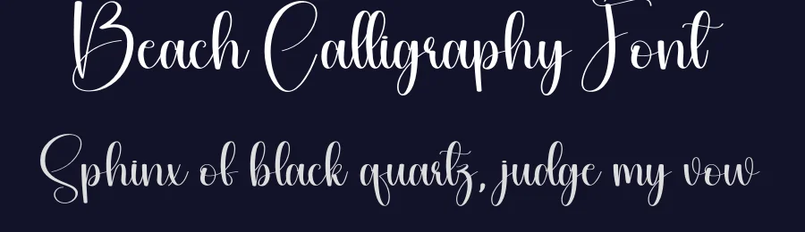 Beach Calligraphy Font by creativeletter — Script Handwritten Font — thumbnail 2