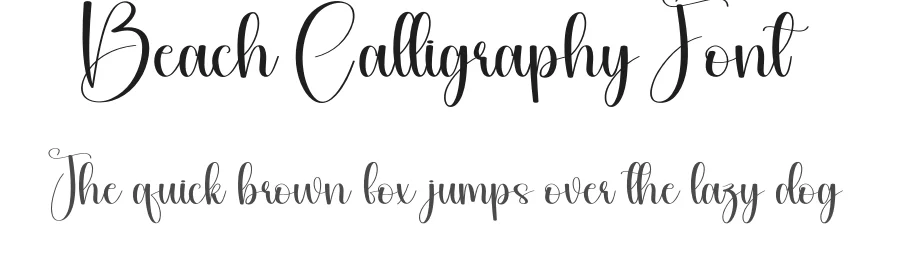Beach Calligraphy Font by creativeletter — Script Handwritten Font