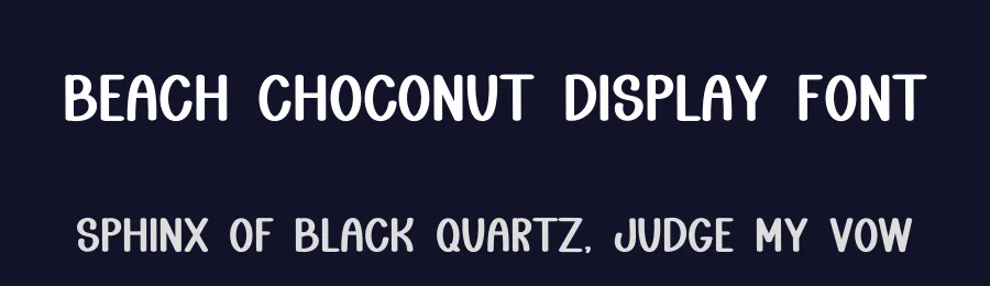 Beach Choconut Display Font by freshtypeink — Display Font — thumbnail 2