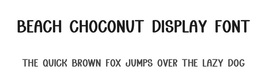 Beach Choconut Display Font by freshtypeink — Display Font