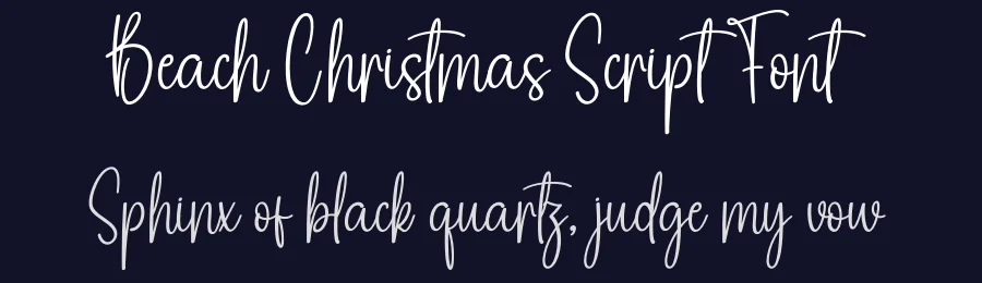 Beach Christmas Script Font by creativeletter — Script Handwritten Font — thumbnail 2