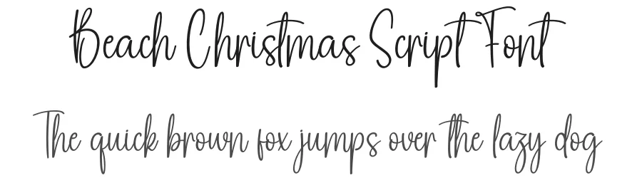 Beach Christmas Script Font by creativeletter — Script Handwritten Font