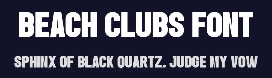 Beach Clubs Font by Craftedtype — Decorative Font — thumbnail 2