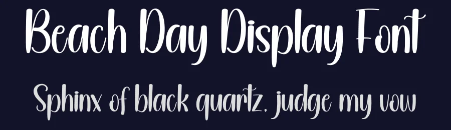 Beach Day Display Font by andikastudio — Display Font — thumbnail 2