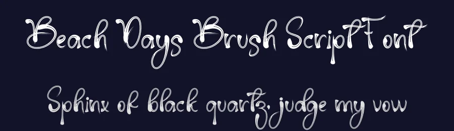Beach Days Brush Script Font by freshtypeink — Script Handwritten Font — thumbnail 2
