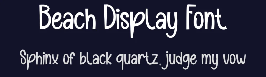 Beach Display Font by andikastudio — Display Font — thumbnail 2