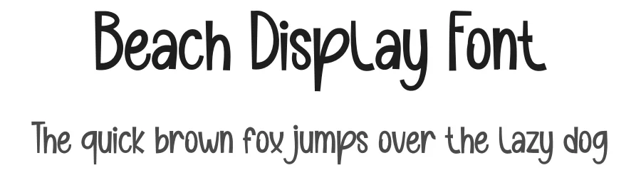 Beach Display Font by andikastudio — Display Font