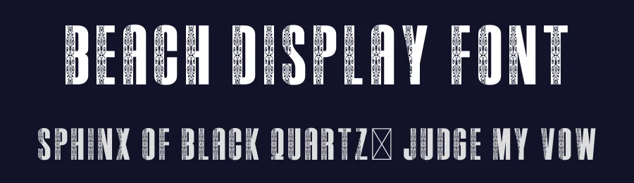 Beach Display Font by creativeletter — Decorative Font — thumbnail 2