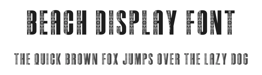 Beach Display Font by creativeletter — Decorative Font