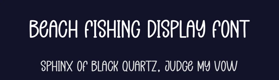 Beach Fishing Display Font by creativeletter — Display Font — thumbnail 2