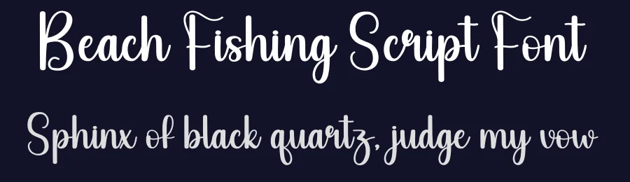 Beach Fishing Script Font by creativeletter — Script Handwritten Font — thumbnail 2