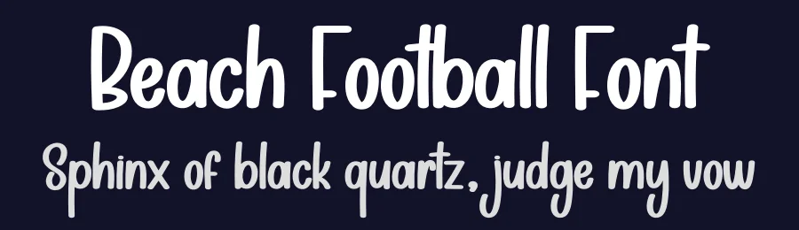 Beach Football Font by creativeletter — Display Font — thumbnail 2