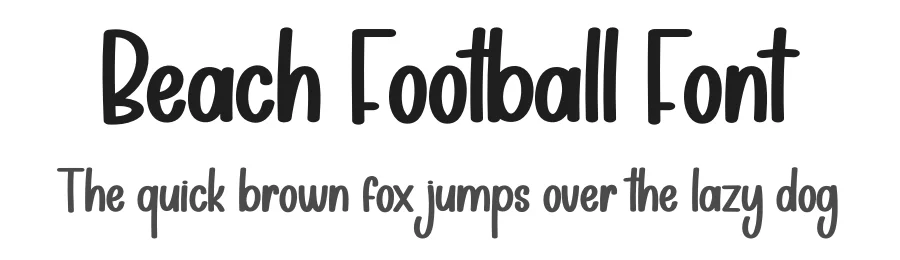 Beach Football Font by creativeletter — Display Font