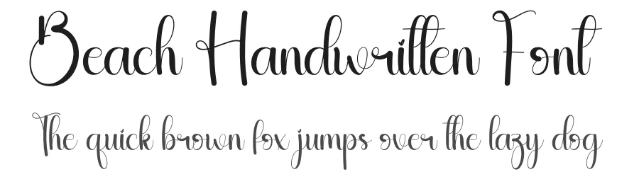 Beach Handwritten Font by andikastudio — Script Handwritten Font