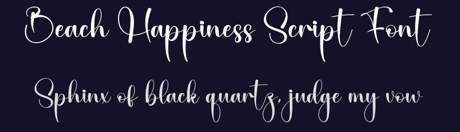 Beach Happiness Script Font by creativeletter — Script Handwritten Font — thumbnail 2