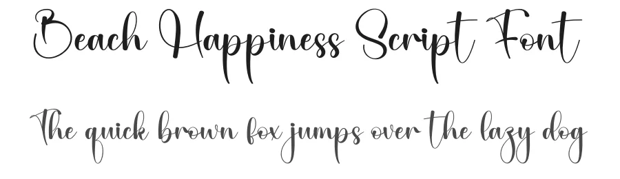 Beach Happiness Script Font by creativeletter — Script Handwritten Font