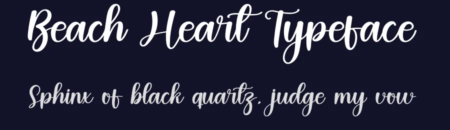 Beach Heart Typeface by inermediaSTUDIO — Display Font — thumbnail 2