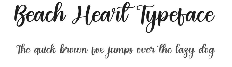 Beach Heart Typeface by inermediaSTUDIO — Display Font