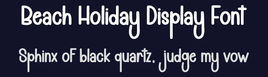Beach Holiday Display Font by andikastudio — Display Font — thumbnail 2
