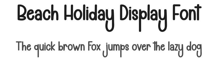 Beach Holiday Display Font by andikastudio — Display Font