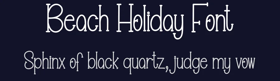 Beach Holiday Font by creativeletter — Display Font — thumbnail 2