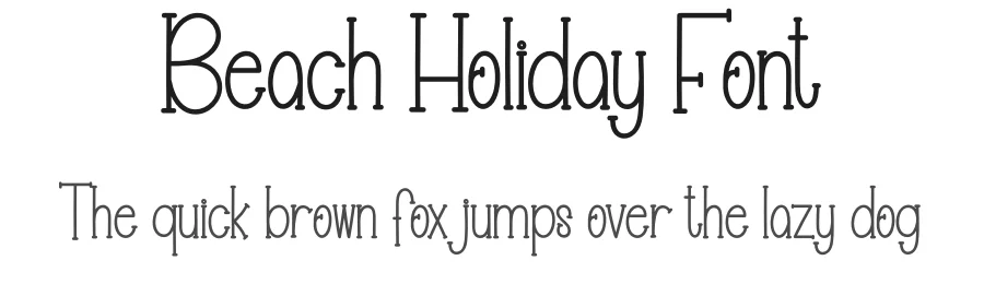 Beach Holiday Font by creativeletter — Display Font