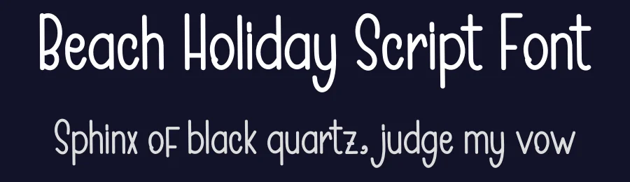 Beach Holiday Script Font by inermediaSTUDIO — Display Font — thumbnail 2