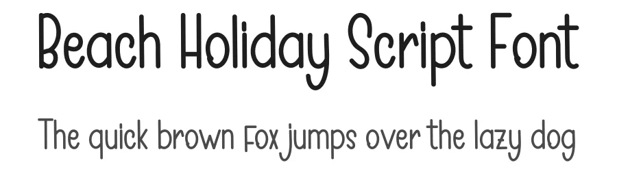 Beach Holiday Script Font by inermediaSTUDIO — Display Font