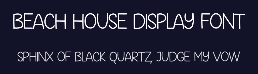 Beach House Display Font by creativeletter — Display Font — thumbnail 2