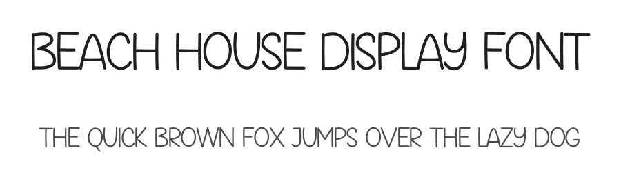 Beach House Display Font by creativeletter — Display Font