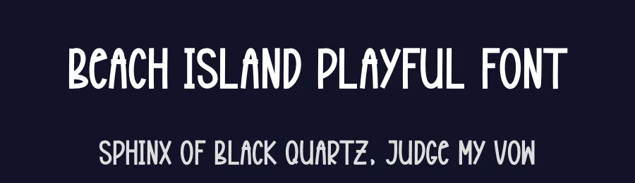 Beach Island Playful Font by andikastudio — Display Font — thumbnail 2