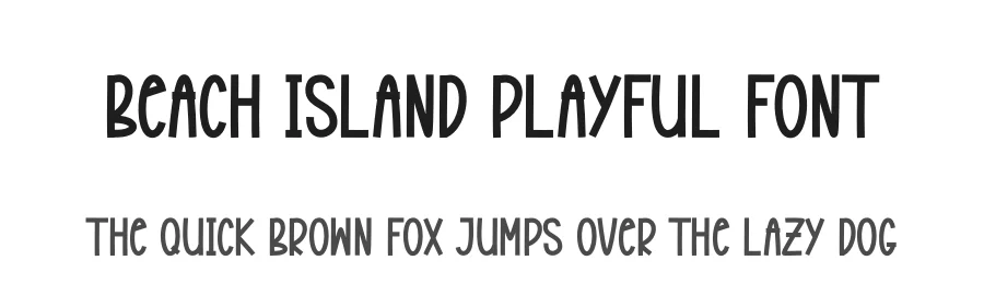 Beach Island Playful Font by andikastudio — Display Font