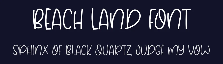 Beach Land Font by sugiharto1790 — Script Handwritten Font — thumbnail 2