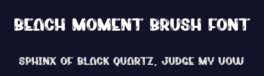 Beach Moment Brush Font by creativeletter — Display Font — thumbnail 2
