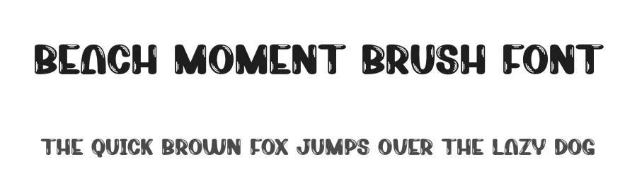 Beach Moment Brush Font by creativeletter — Display Font