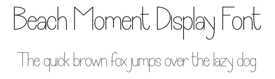 Beach Moment Display Font by andikastudio — Display Font