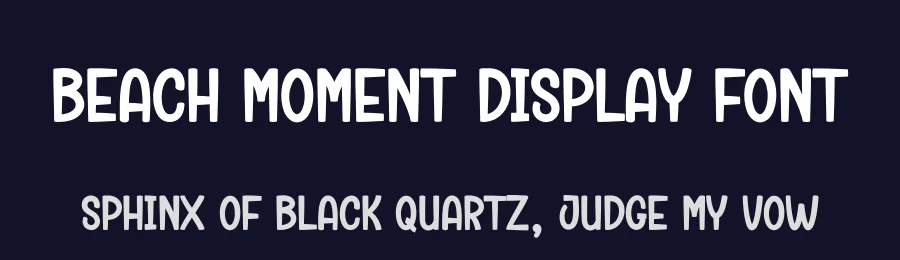 Beach Moment Display Font by creativeletter — Display Font — thumbnail 2