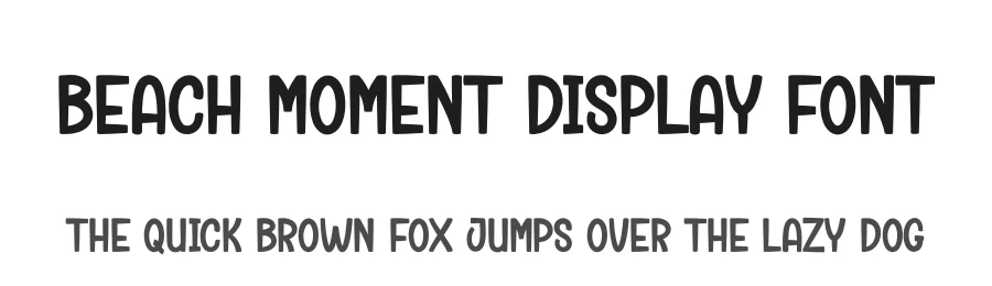 Beach Moment Display Font by creativeletter — Display Font
