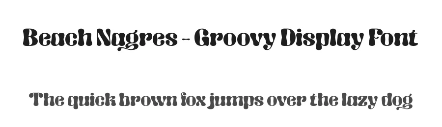 Beach Nagres – Groovy Display Font by timelesstype.co — Decorative Font