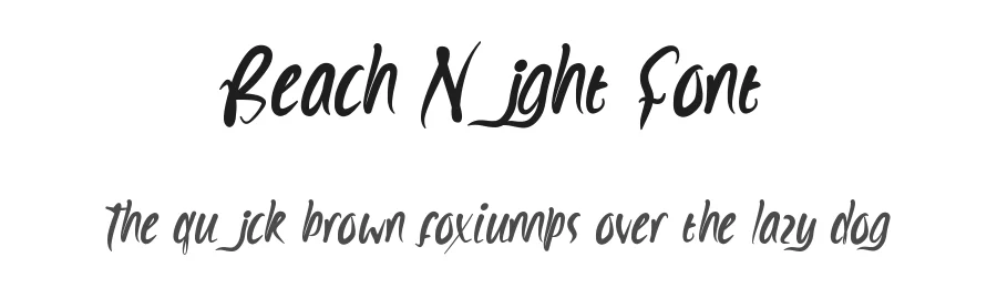 Beach Night Font by nihstudio — Script Handwritten Font