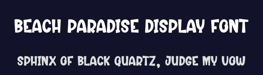Beach Paradise Display Font by creativeletter — Display Font — thumbnail 2