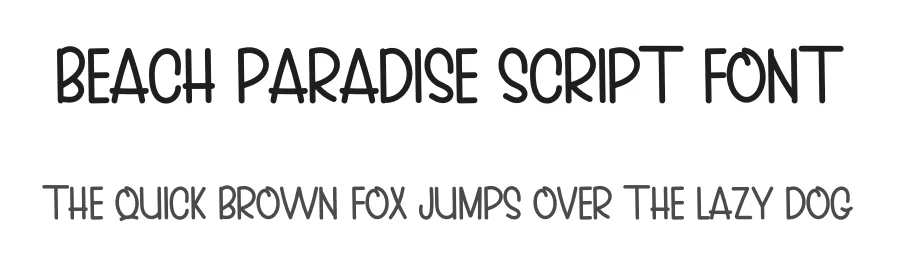 BEACH PARADISE SCRIPT FONT by inermediaSTUDIO — Display Font