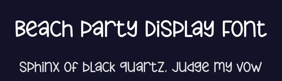 Beach Party Display Font by creativeletter — Display Font — thumbnail 2