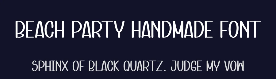 Beach Party Handmade Font by andikastudio — Display Font — thumbnail 2