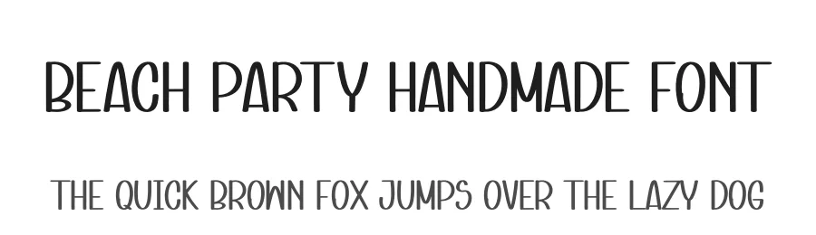 Beach Party Handmade Font by andikastudio — Display Font
