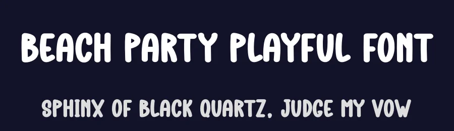 Beach Party Playful Font by andikastudio — Display Font — thumbnail 2